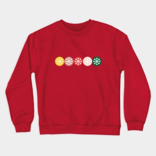 Merry Christmas colorful snowflakes Crewneck Sweatshirt